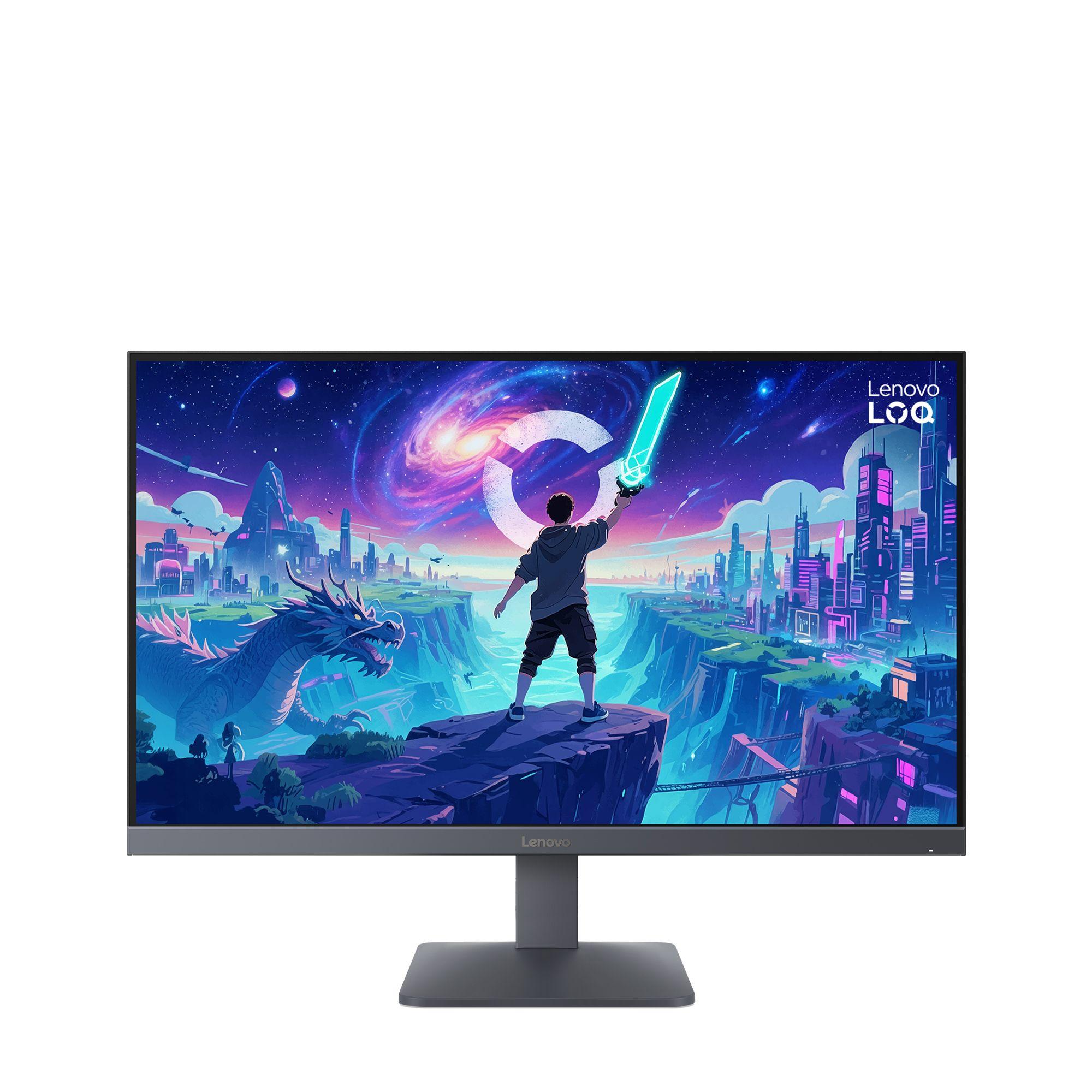Monitor LENOVO LOQ 27Q-10 (27" - IPS - 180 Hz - Cinza Lunar)