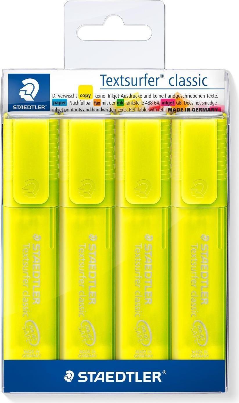 Marcador de Texto STAEDTLER Textsurfer Classic 364-1P WP4 (Amarelo)