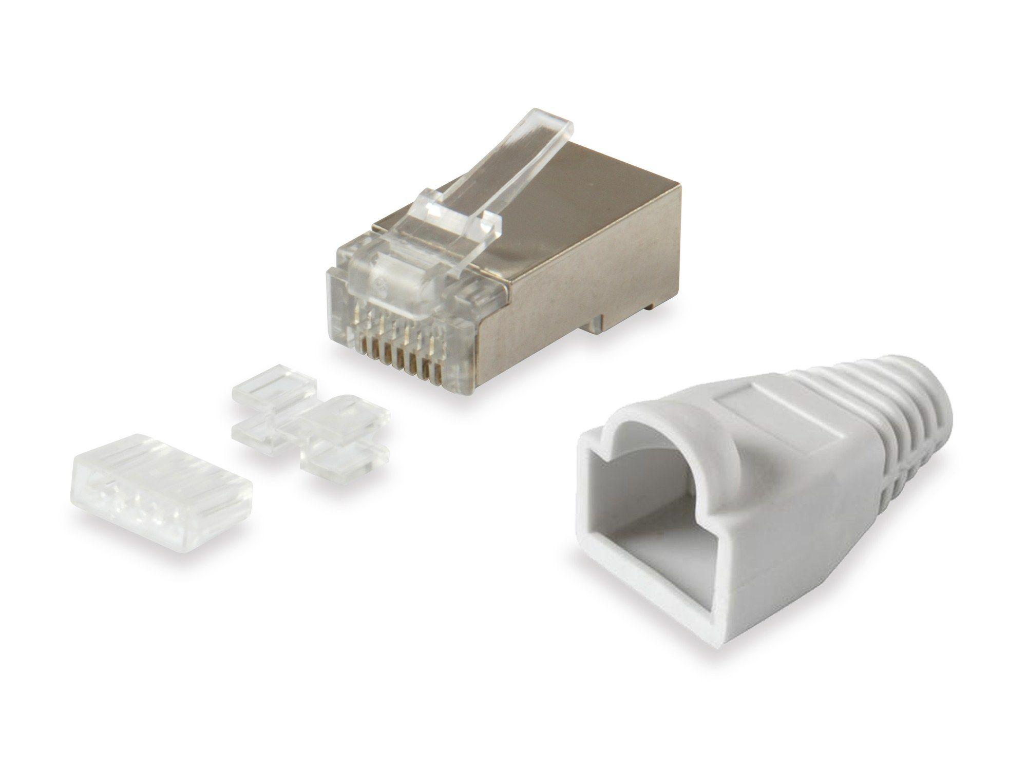 Kit de Conectores RJ45 EQUIP 121181 (Prateado)