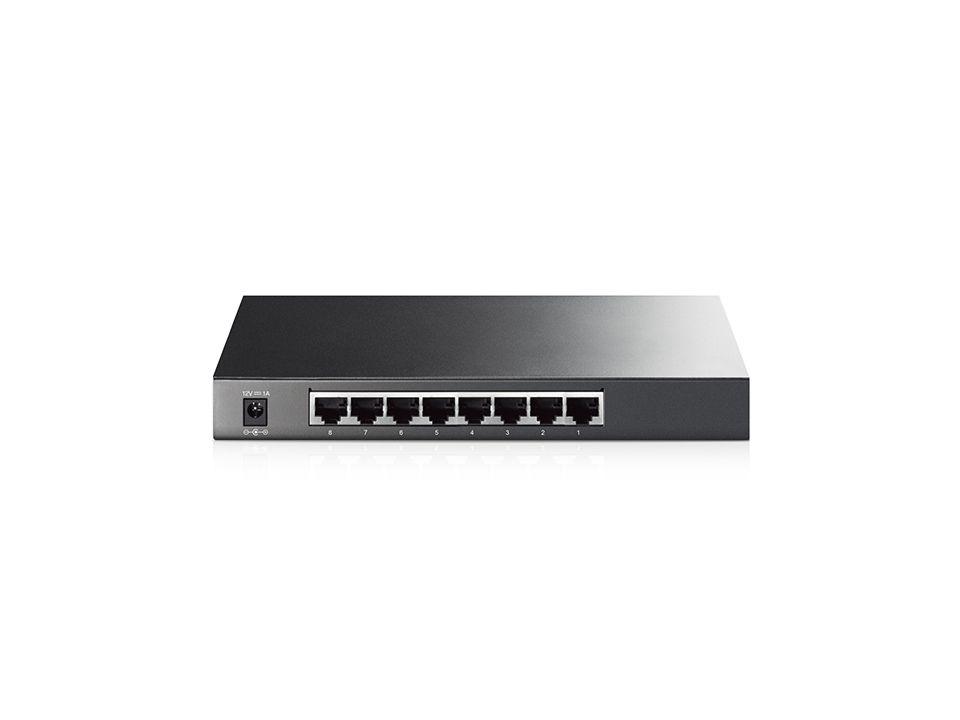 Switch TP-LINK TL-SG2008 (Gigabit Ethernet - 4 MB - 16 Gbit/s - Preto) — miniatura 3