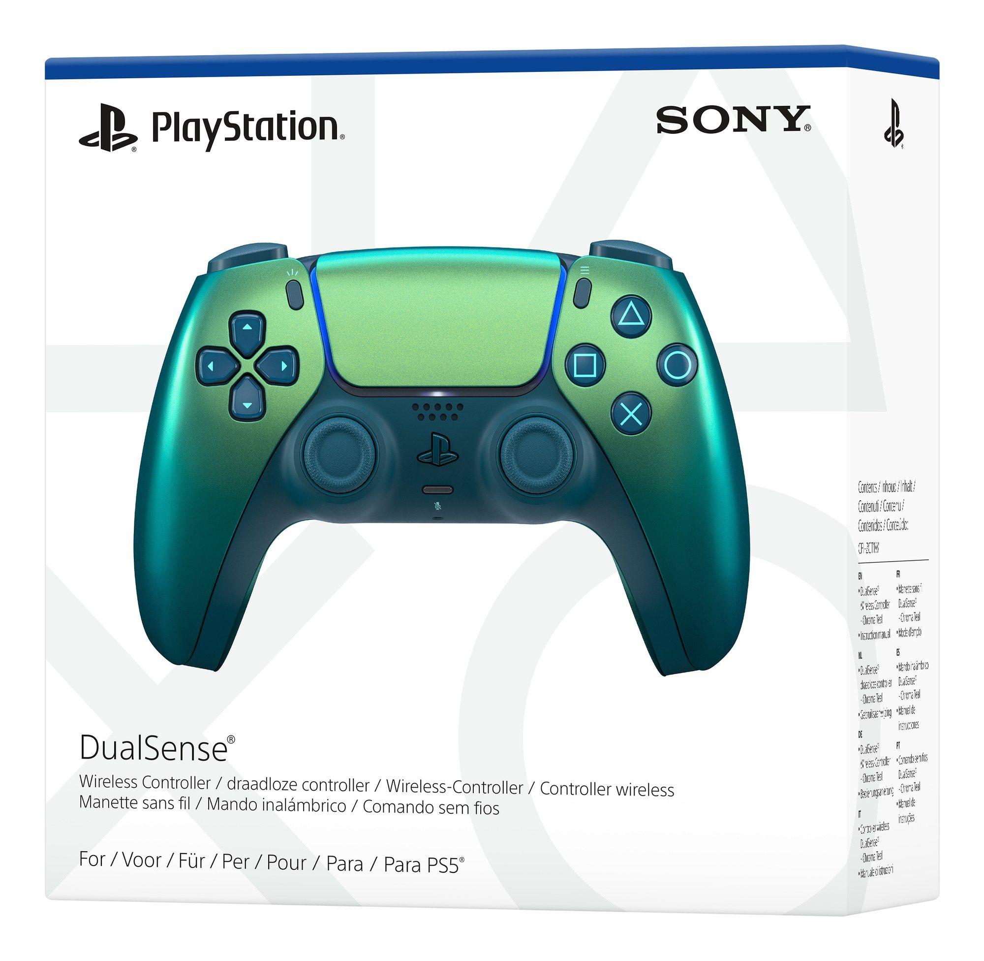 Comando SONY DualSense V3 CFI-ZCT2W (Bluetooth/USB - Com fios e sem fios - Verde-azulado) — miniatura 8