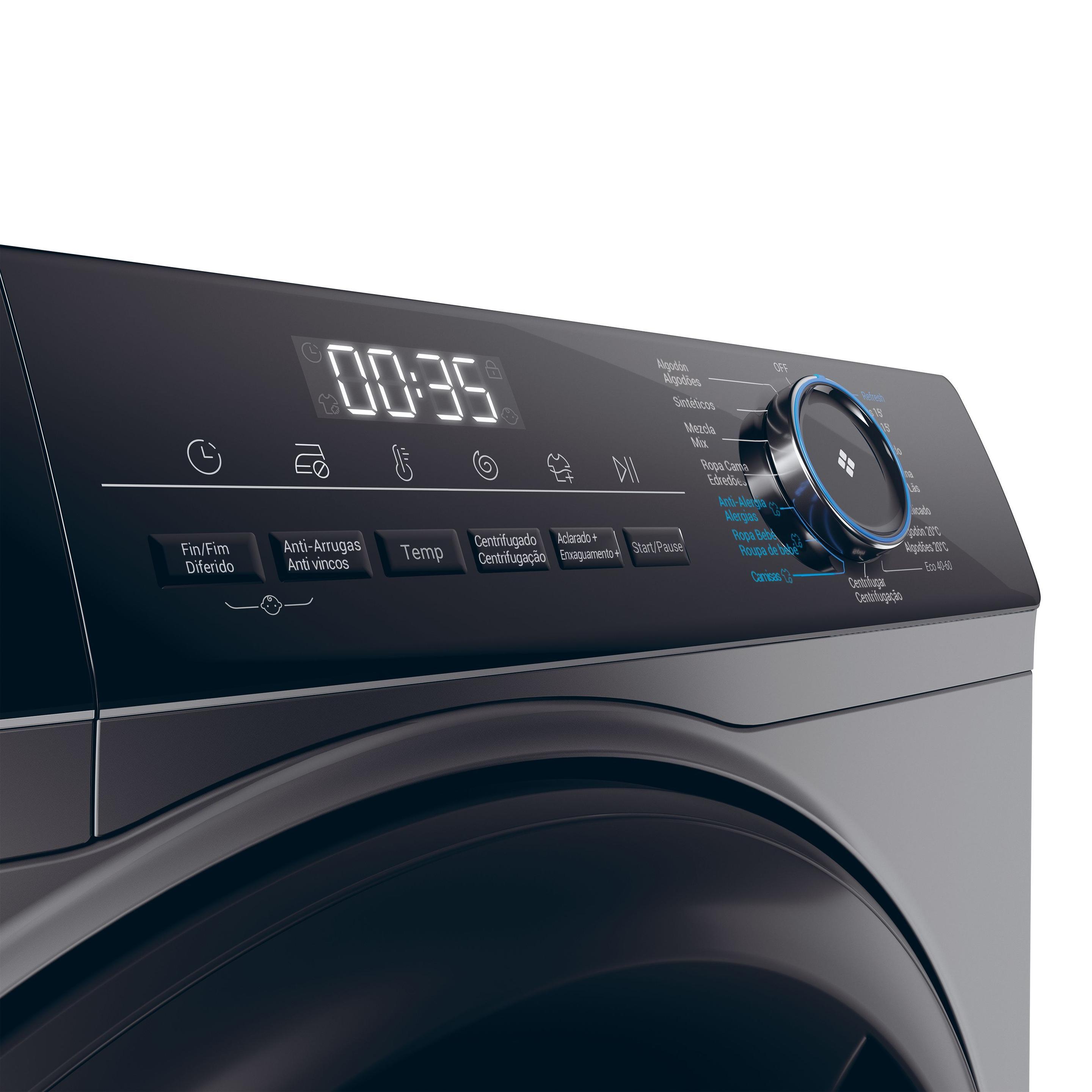 Máquina de Lavar Roupa Independente HAIER HW90-B14939S8-IB (1400 RPM - B - A - Antracite), miniatura 6