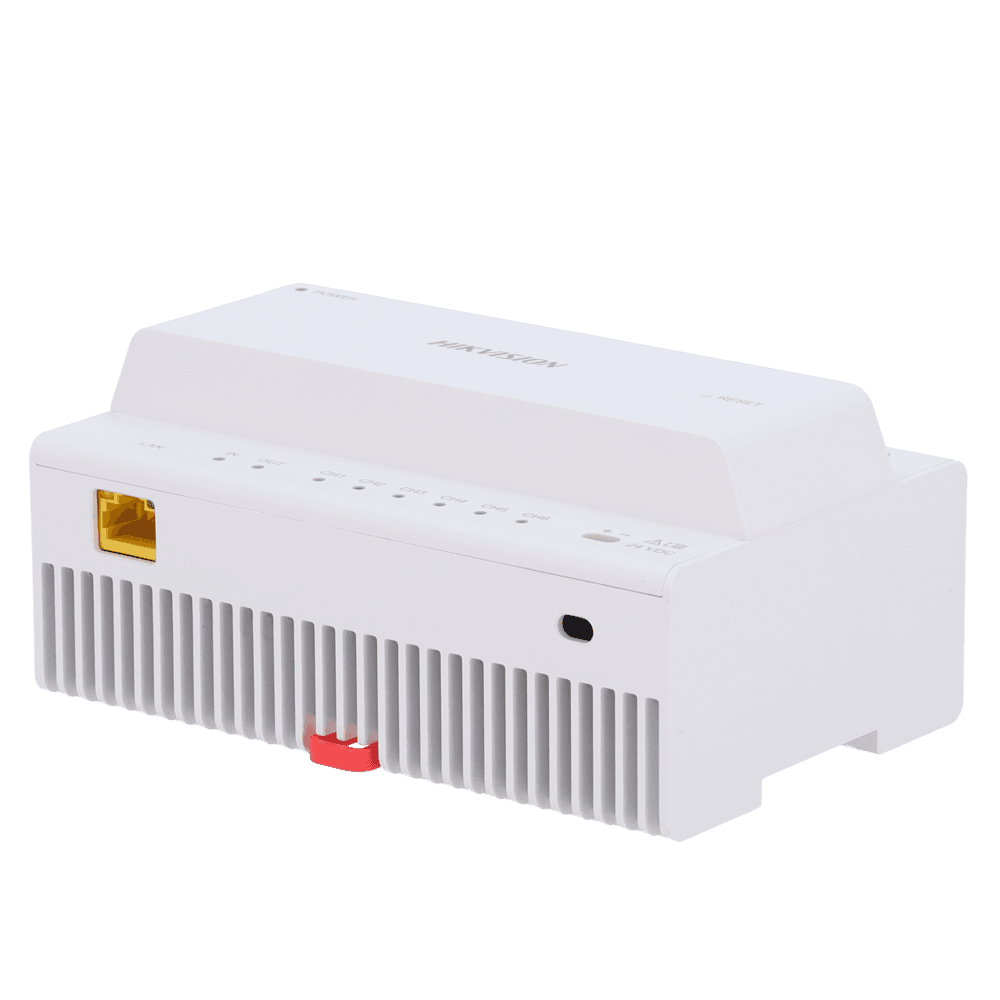 Conversor de 2 Fios para IP HIKVISION DS-KAD706Y (5 canais + 1 canal de 16 W - Branco)