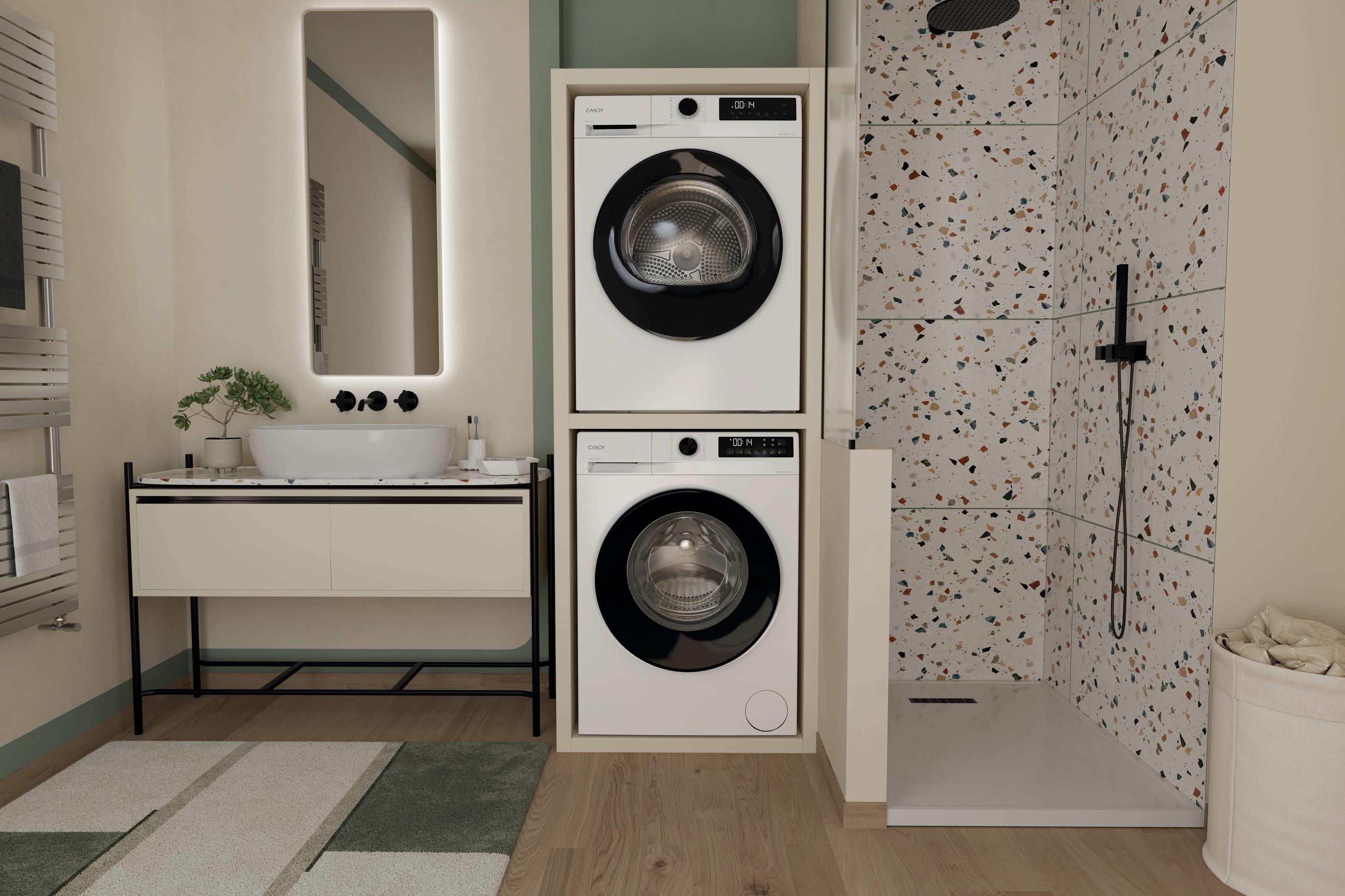 Máquina de Secar Roupa Independente CANDY GD9N2BS (9 kg - Bomba de calor - Esquerdo - Branco), miniatura 7
