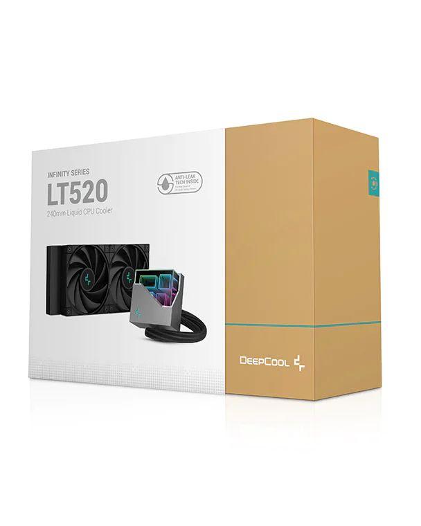 Sistema de Refrigeração Líquida Tudo-em-Um DEEPCOOL LT520 (12 cm - 2250 RPM - 4-pin - Preto) — miniatura 6