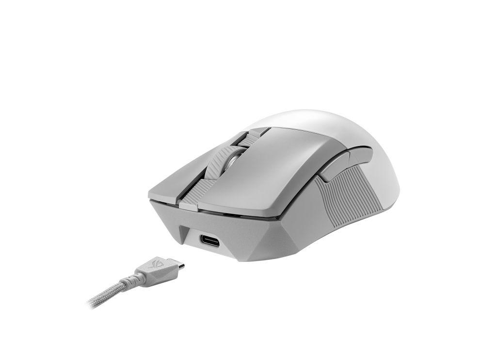 Rato ASUS ROG Gladius III Wireless Aimpoint (Mão direita - 36000 DPI - Ótico - Branco) — miniatura 3