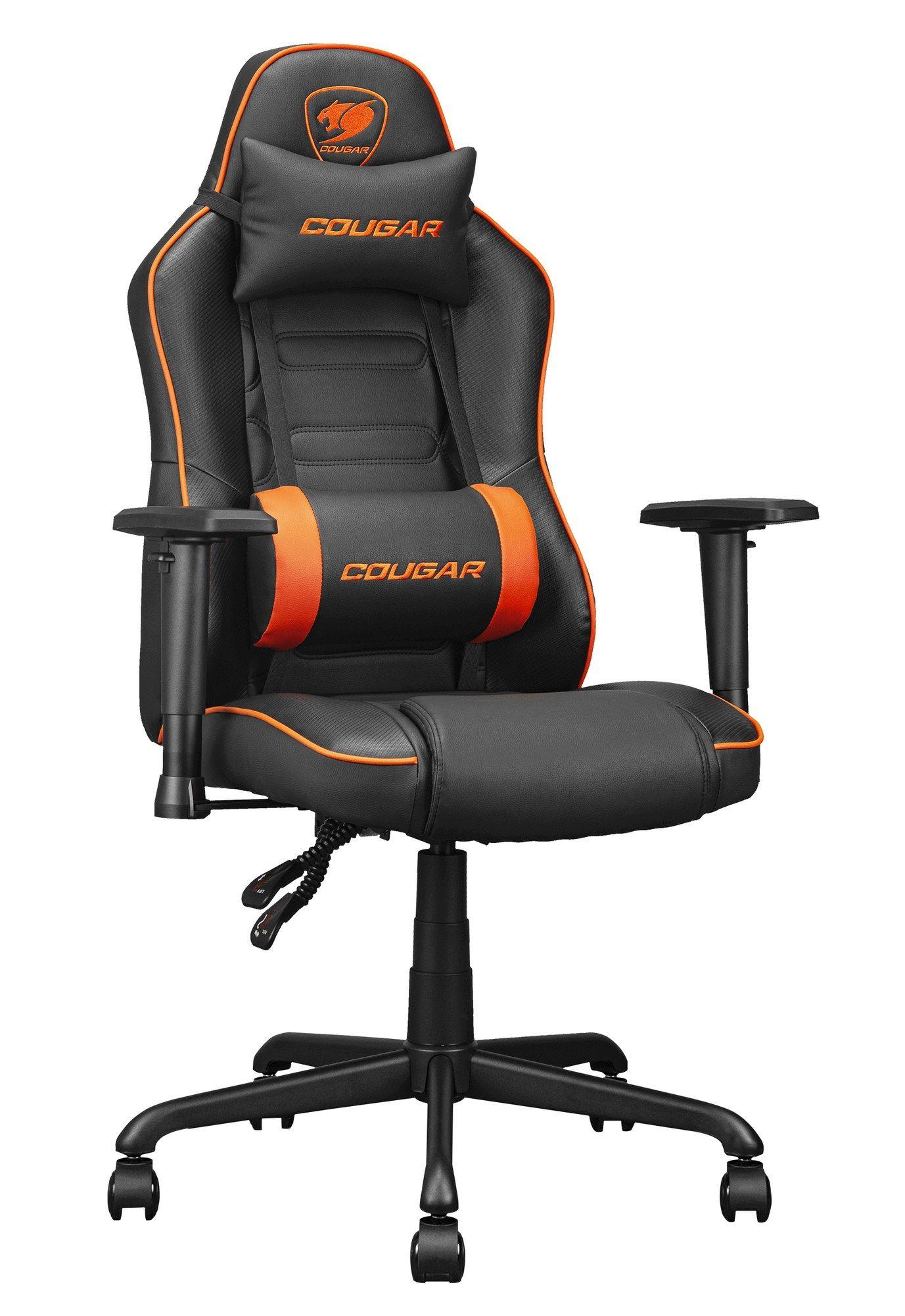 Cadeira Gaming COUGAR Fusion S 3MFSLORB.0001 (120 kg - 90-130° - Até 130º, 71 cm - Preto/Laranja), miniatura 4