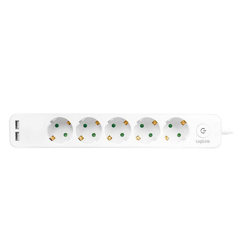 Régua de Tomadas LOGILINK LPS249U (Branco), miniatura 2