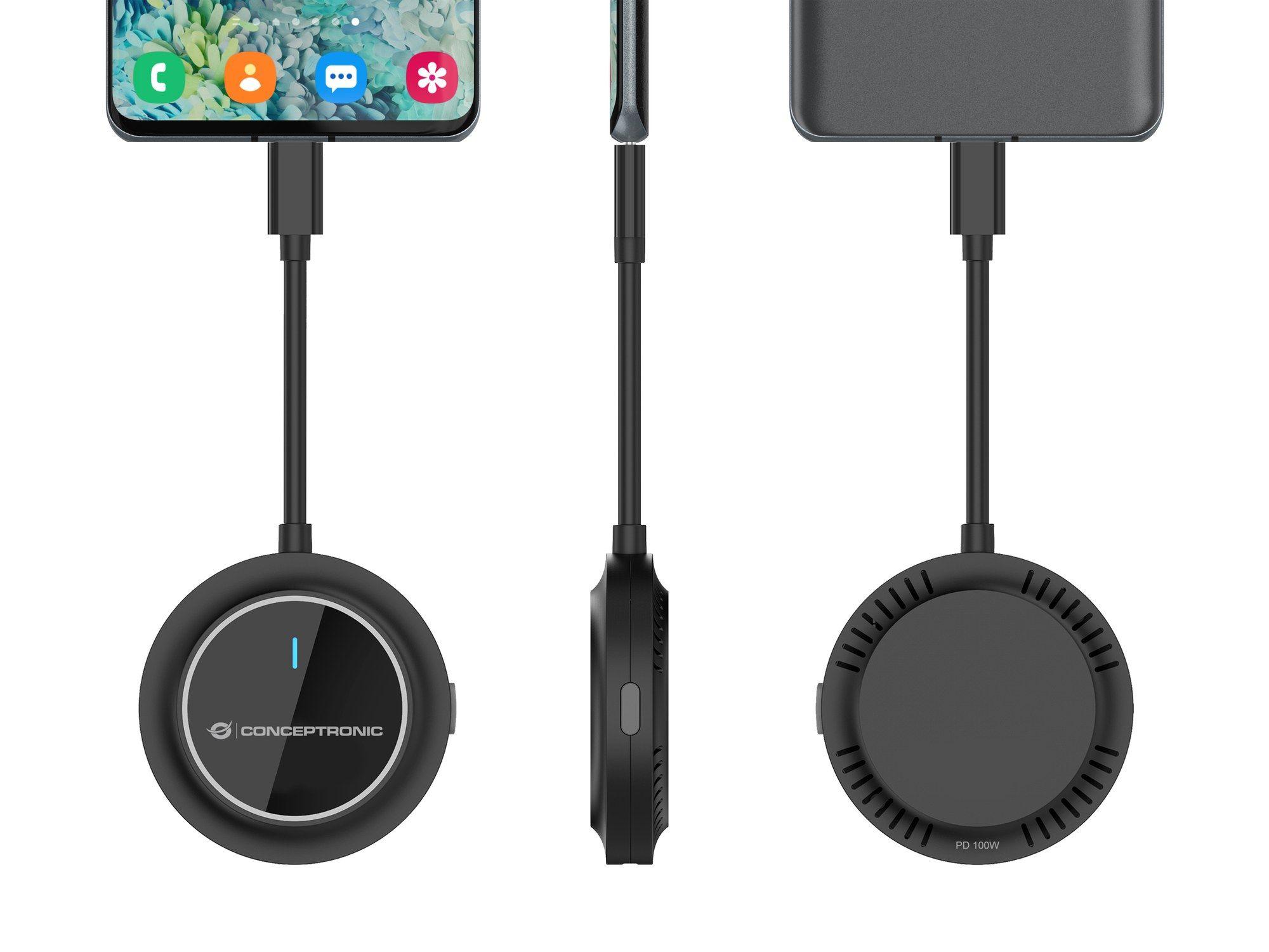 Transmissor HDMI sem fios USB-C CONCEPTRONIC ATHERIC01B (1920 x 1080 pixels - HDMI/USB - Preto), miniatura 3