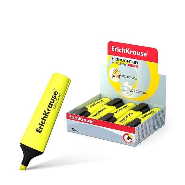Marcador Fluorescente ERICHKRAUSE Visioline V-12 (Amarelo)