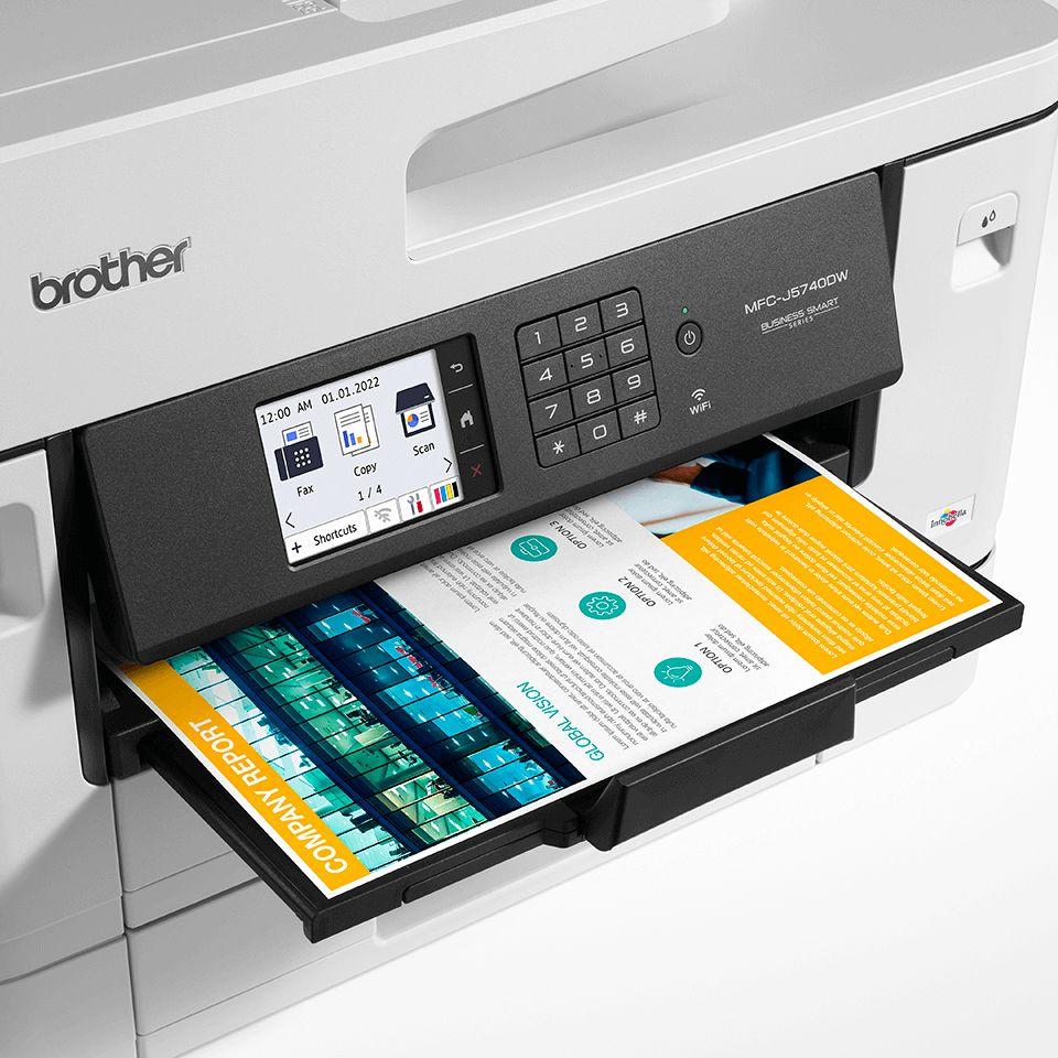 Impressora Multifunções Jato de Tinta BROTHER MFC-J5740DW (A3 - Impressão a cores - 250 folhas - Branco) — miniatura 2