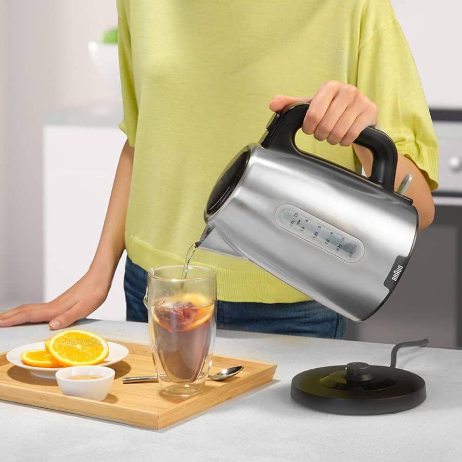 Jarro Elétrico BRAUN PurShine WK 1500 (2200 W - 1,7 l - Metal - Preto/Inox), miniatura 6