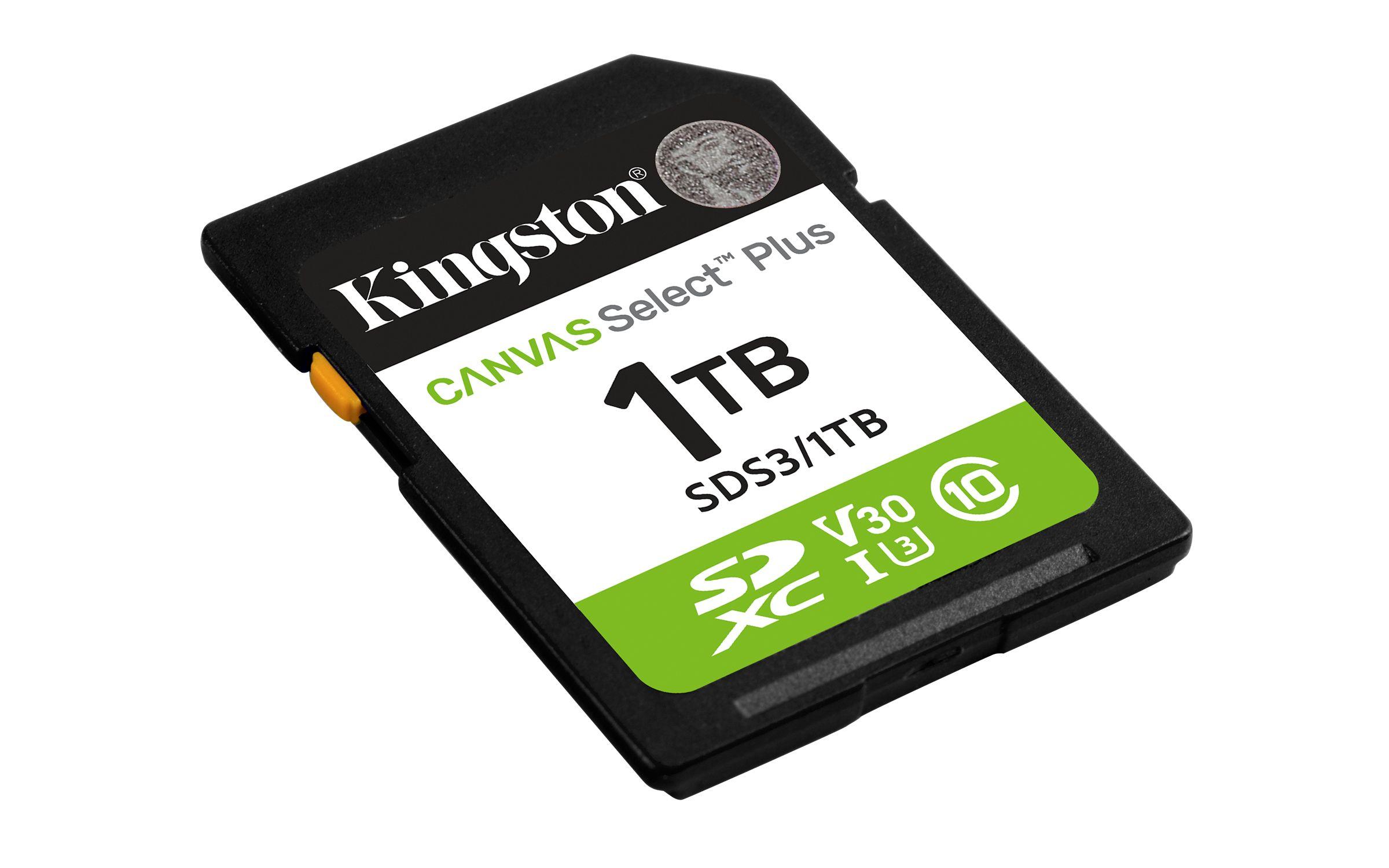 Cartão de Memória KINGSTON Canvas Select Plus Gen3 SDS3/1TB (1TB - Classe 10 - 150 MB/s - Verde, Preto e Branco), miniatura 2