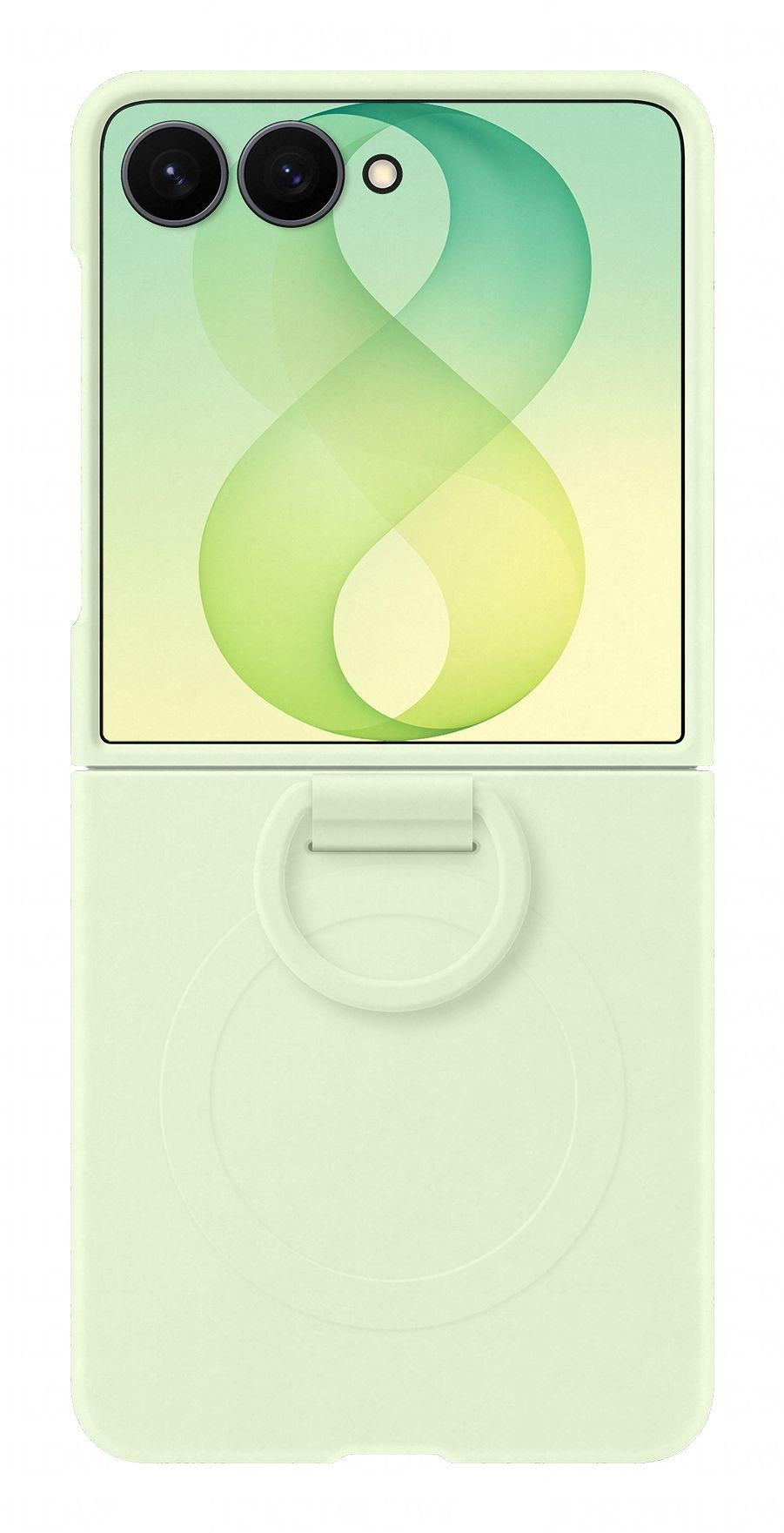 Capa SAMSUNG Galaxy Z Flip8 Silicone Ring Magnet Case (6,9" - Silicone - Verde menta)