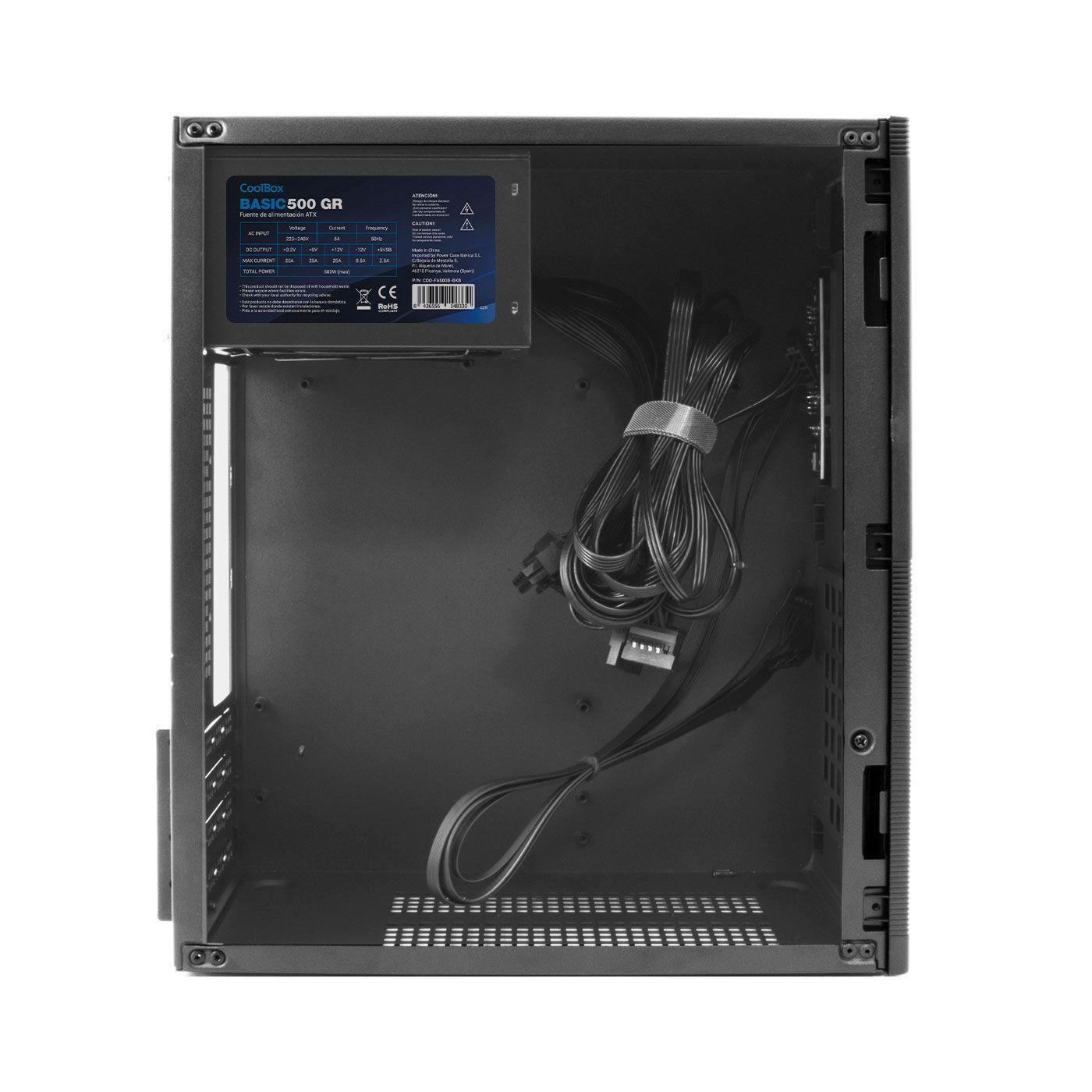 Caixa Micro-ATX COOLBOX M440 (Micro ATX - PC - 13 cm - Preto) — miniatura 3