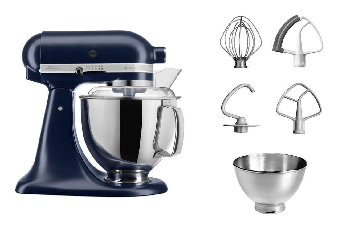 Batedeira Planetária KITCHENAID Artisan 5KSM175PSEIB (300 W - 220 RPM - 4,7 l - Azul Tinta) — miniatura 2