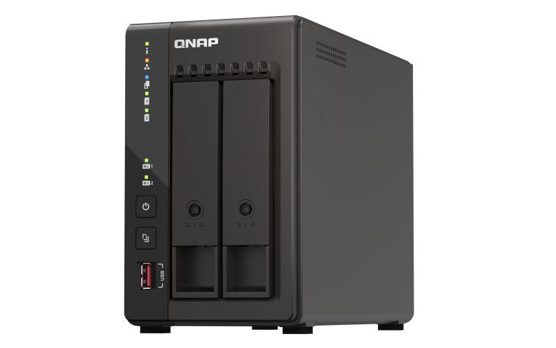 NAS QNAP TS-253E-8G (M.2, Serial ATA III - 8 GB - 2 baias - Preto)