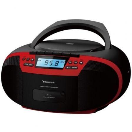 Rádio CD Cassete SUNSTECH CXUM54BTRD (Vermelho)
