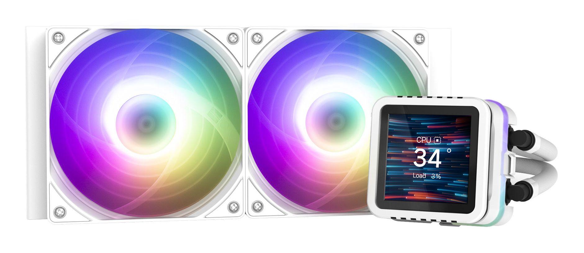 Sistema de Refrigeração Líquida para CPU ZALMAN ALPHA2 DS A24 WHITE (120 mm - 2000 RPM - RGB - Branco)