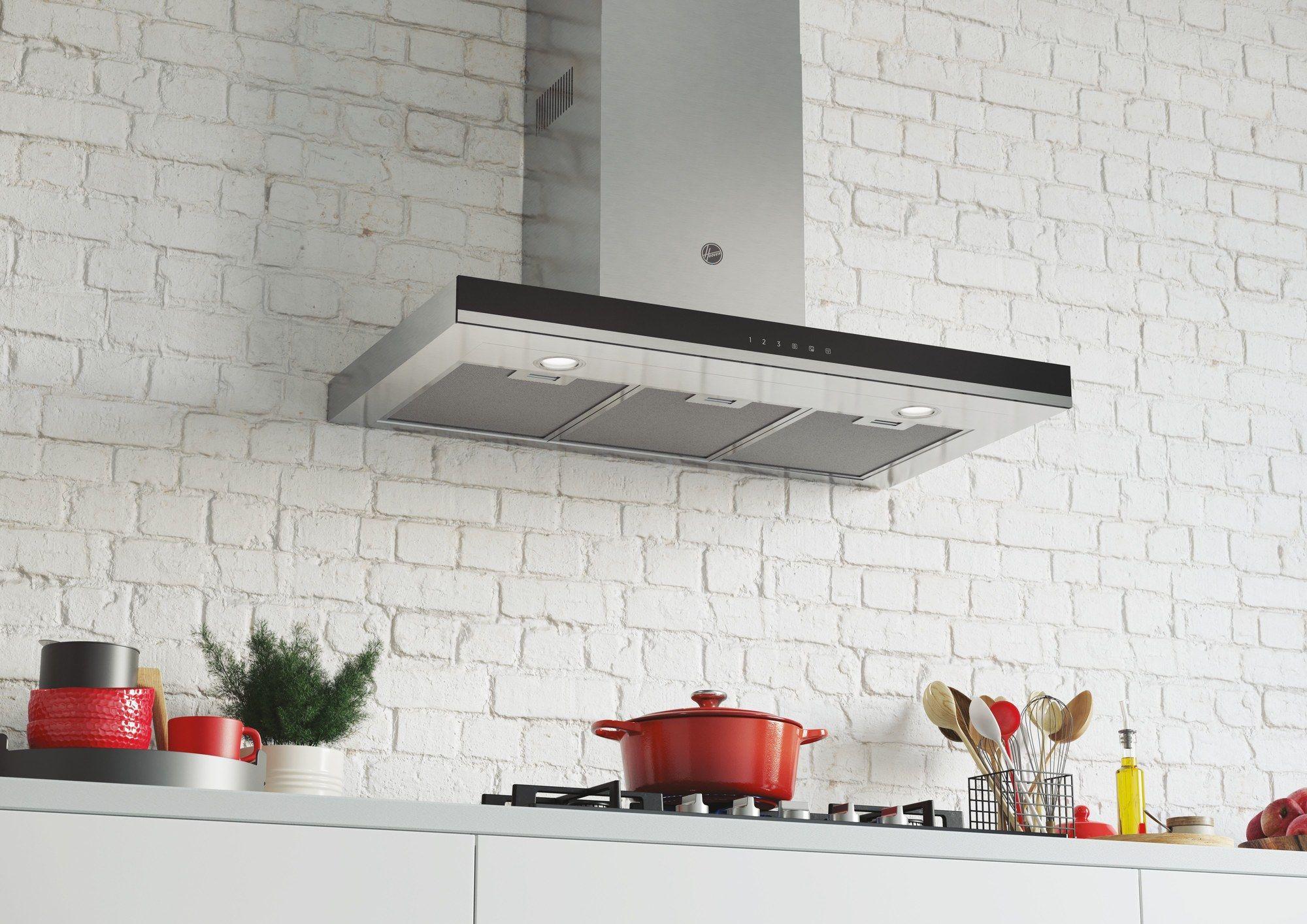 Exaustor de Parede HOOVER HTS9CBK3XWIFI (Altura 102,5 cm - 103 cm - 90 cm - Inox) — miniatura 2