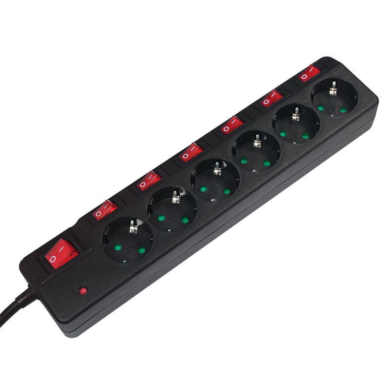 Régua de Tomadas LOGILINK LPS233 (Preto)