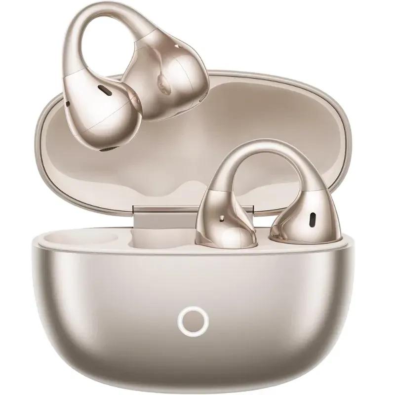 Auriculares REALME Buds OpenWear Clip (Bluetooth 5.4 - Open-ear de clip - IP55 - Dourado)