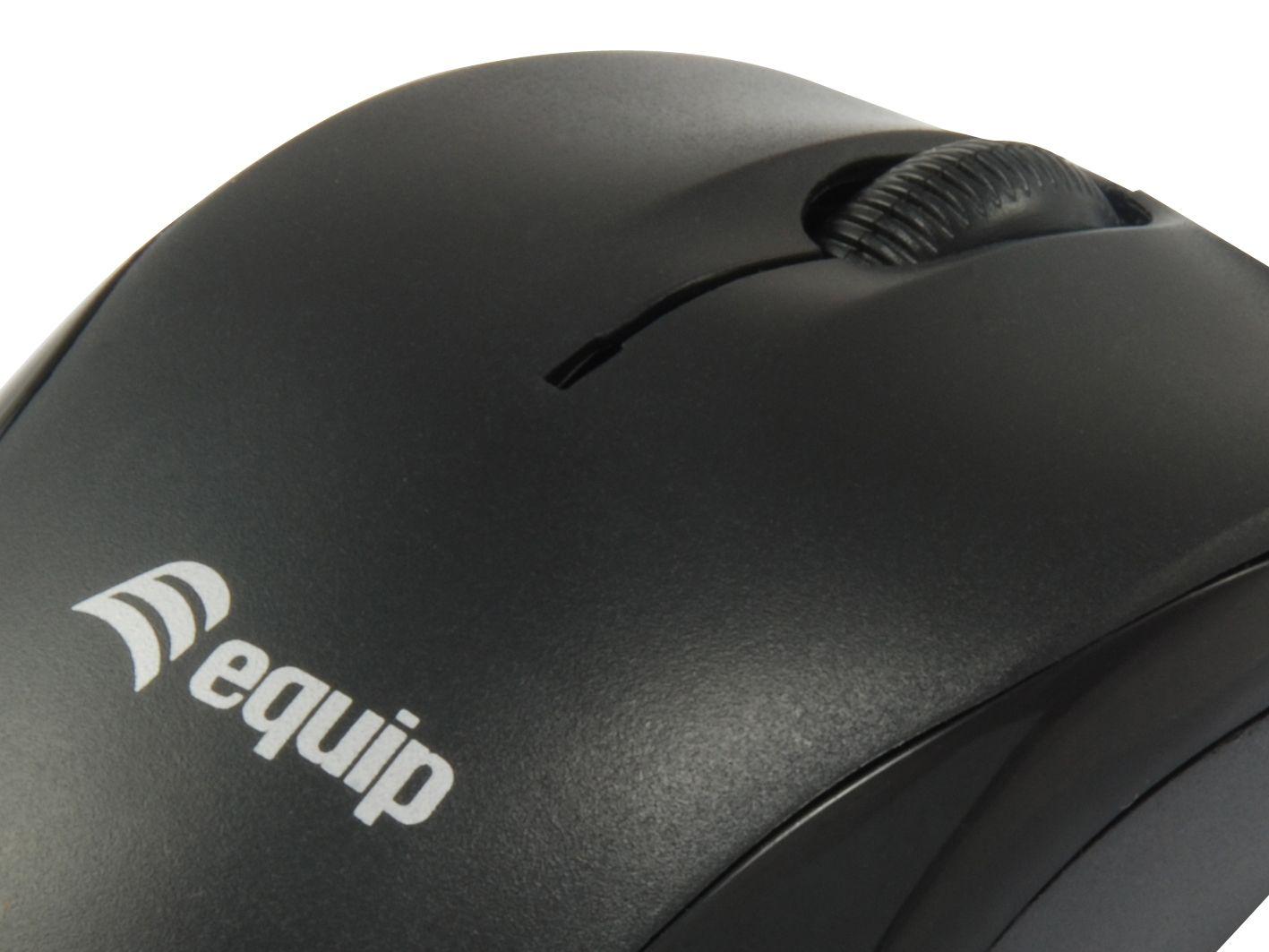 Rato EQUIP 245103 (Ambidestro - 1000 DPI - Ótico - Preto) — miniatura 3