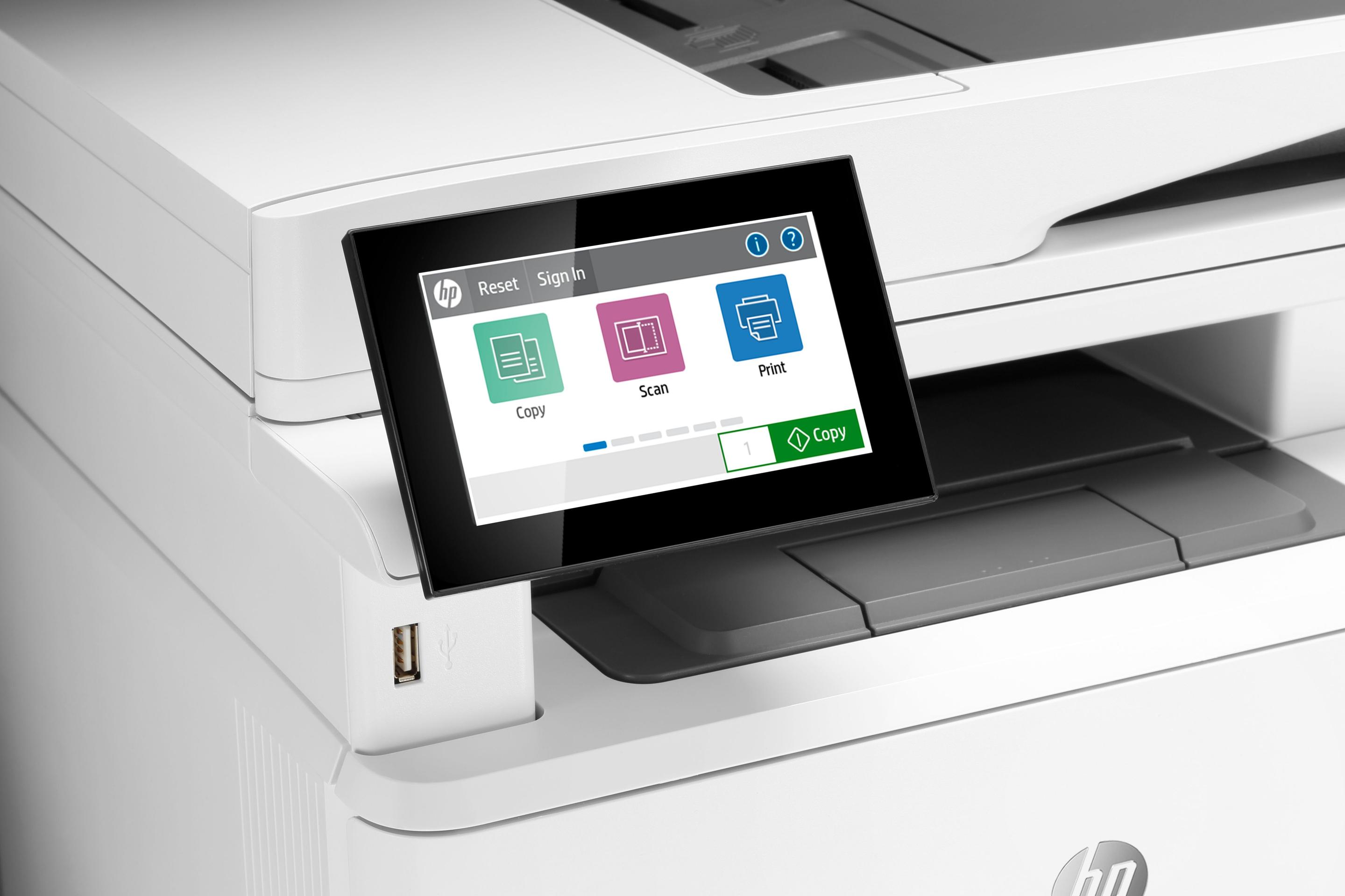 Impressora Multifunções Laser Monocromática HP LaserJet Enterprise M430f (A4 - Impressão a preto e branco - 350 folhas - Branco) — miniatura 6