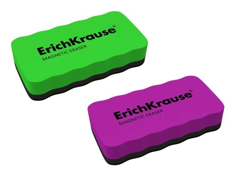 Apagador Magnético de Quadro Branco ERICHKRAUSE 44807 (Verde/Rosa sortido)