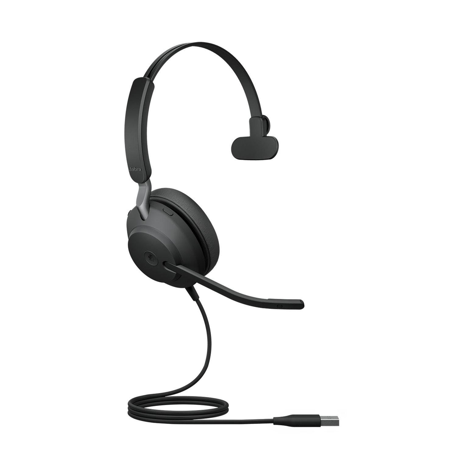 Headset JABRA Evolve2 40 SE MS Mono USB-A (Monofónico - Com fios - Supra-aural - Preto), miniatura 2