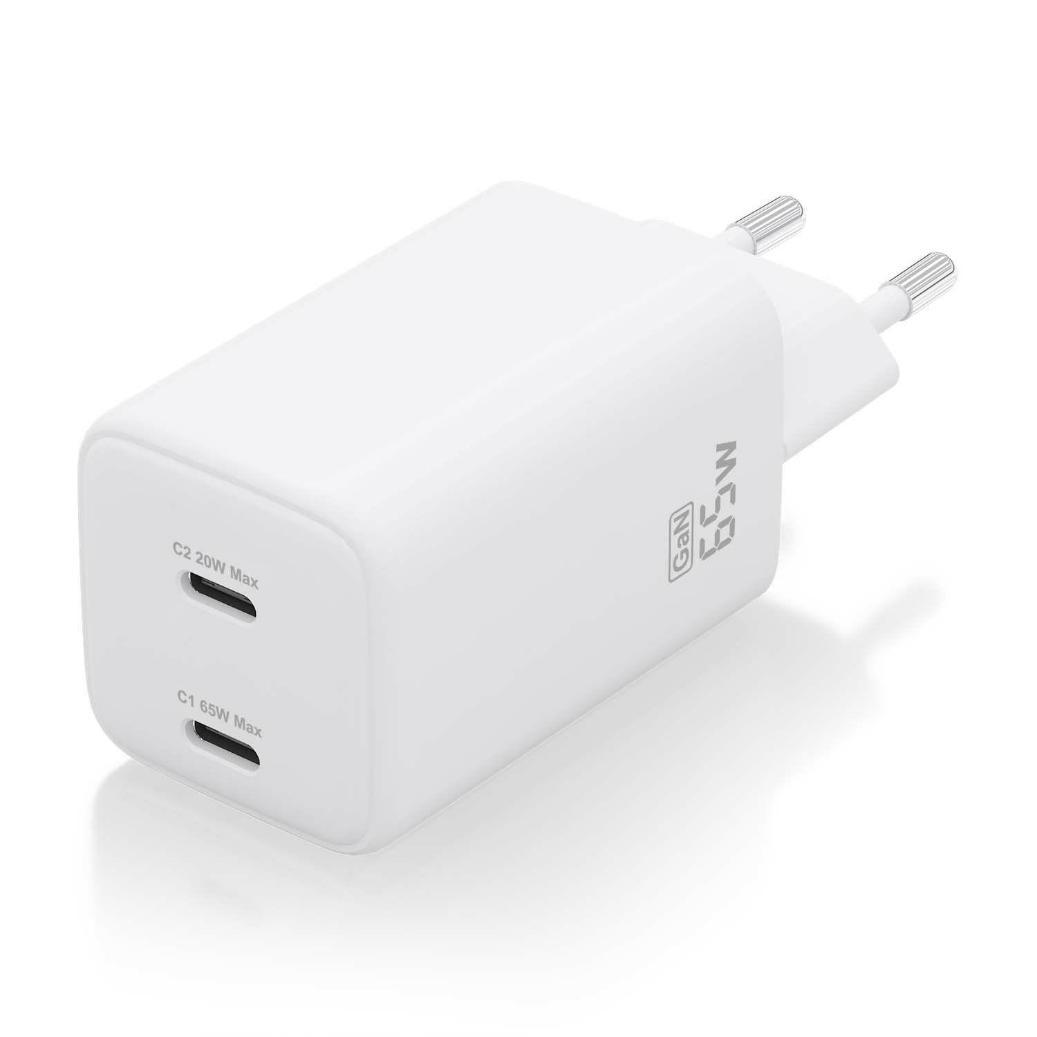 Carregador de Parede AISENS ASCH-65W2P039-W (65 W - Branco), miniatura 2
