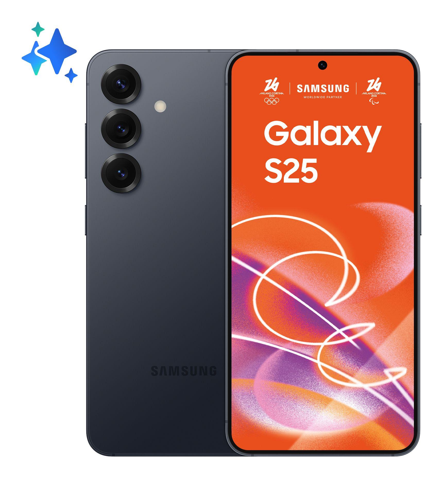 Smartphone SAMSUNG Galaxy S25 5G (12GB/128GB - 6,2" - Azul-preto)