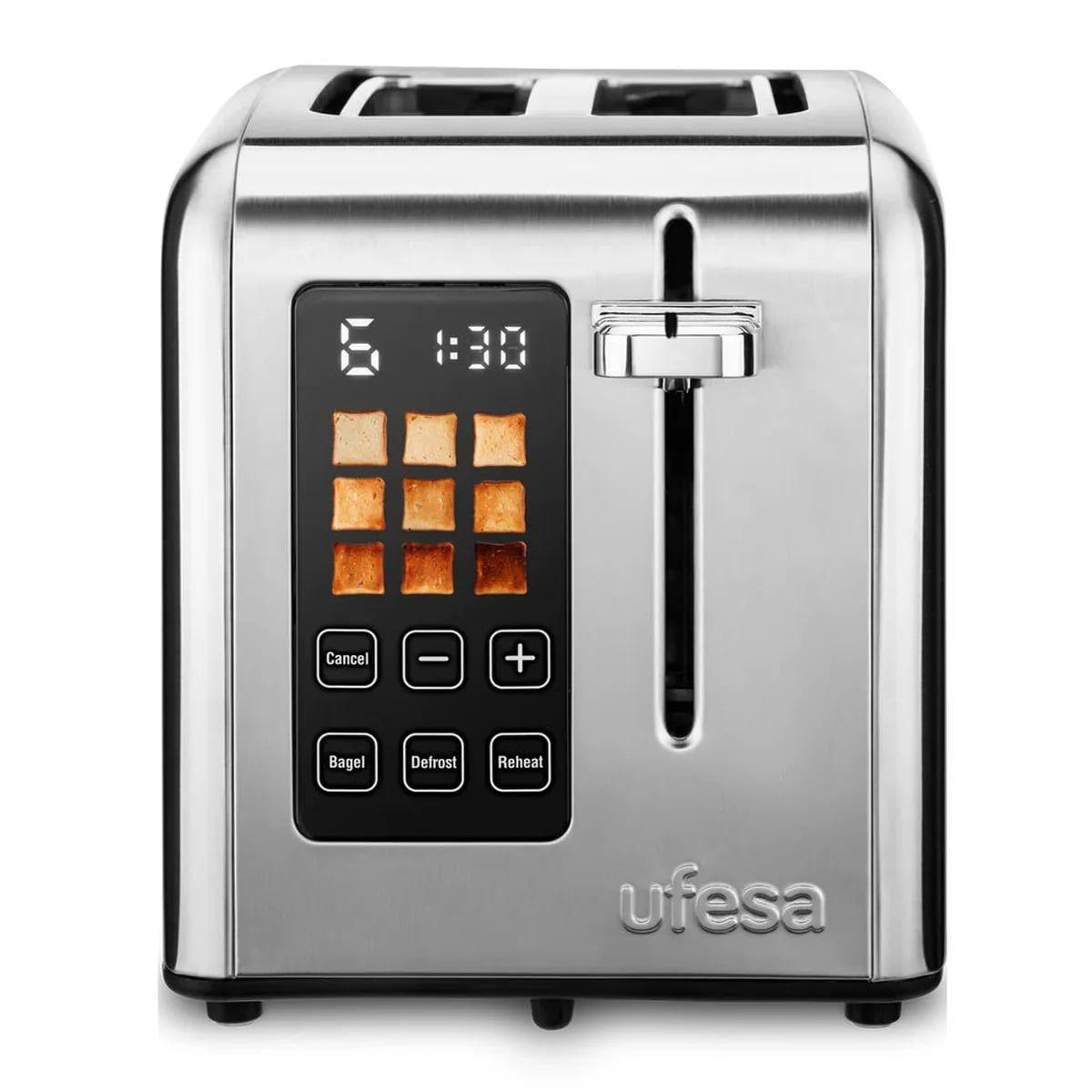 Torradeira UFESA Perfect Toaster (950 W - 2 fatias - Aço inoxidável - Inox e Preto)