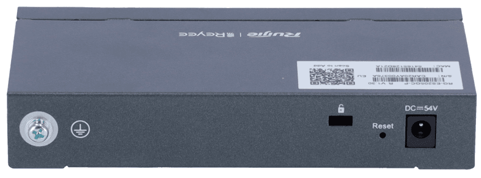Switch Gerível REYEE RG-ES205GC-P (5 x 10/100/1000 Mbps - Até 54 W - PoE+ 54 W), miniatura 4
