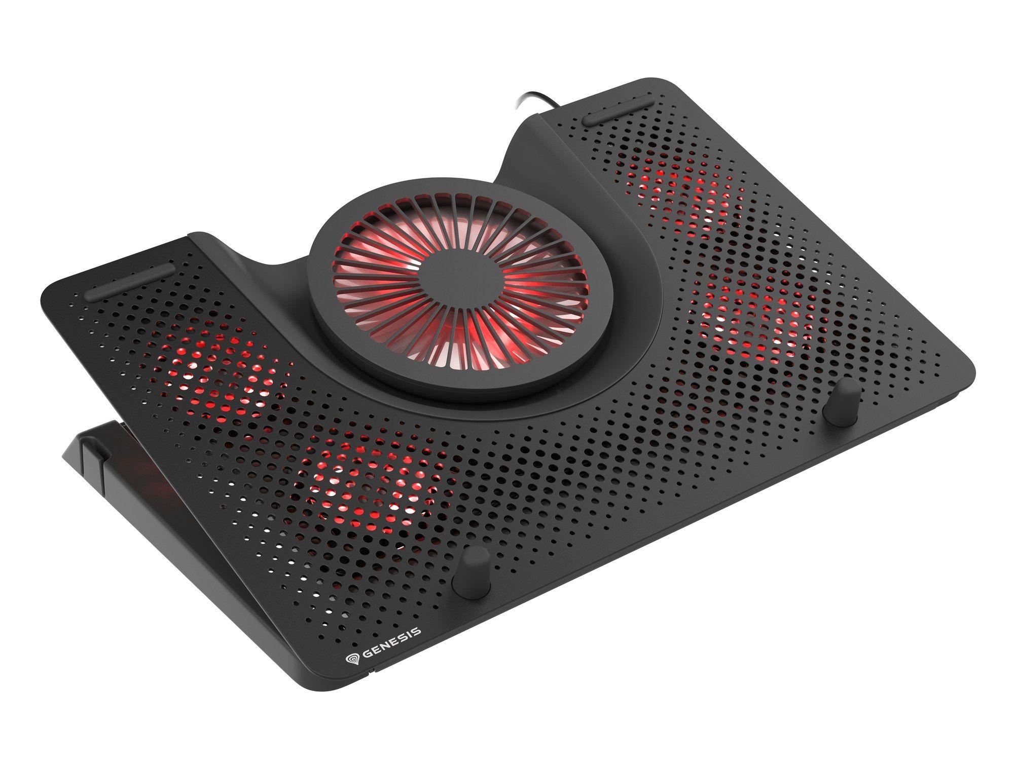 Base de Refrigeração para Portátil GENESIS Oxid 550 (17,3″ - 2800 RPM - Preto/Vermelho), miniatura 3