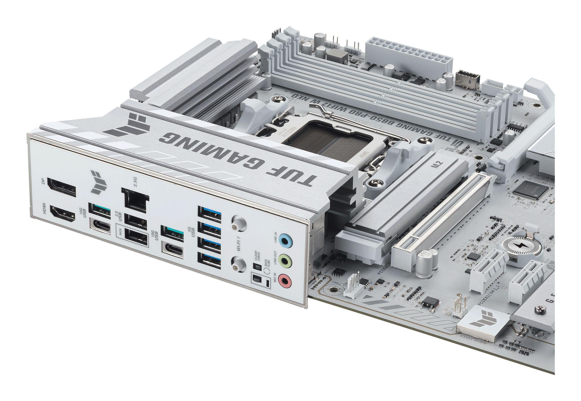 Motherboard ASUS TUF GAMING B850-PRO WIFI7 W NEO (AM5 - ATX - Duplo canal - Branco), miniatura 6
