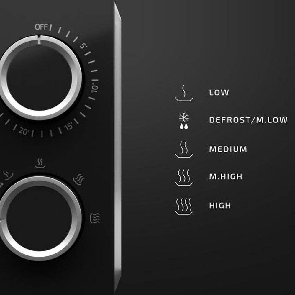 Micro-ondas de Bancada CECOTEC PROCLEAN3050 (700 W - 20 l - Rotativo - Preto) — miniatura 5