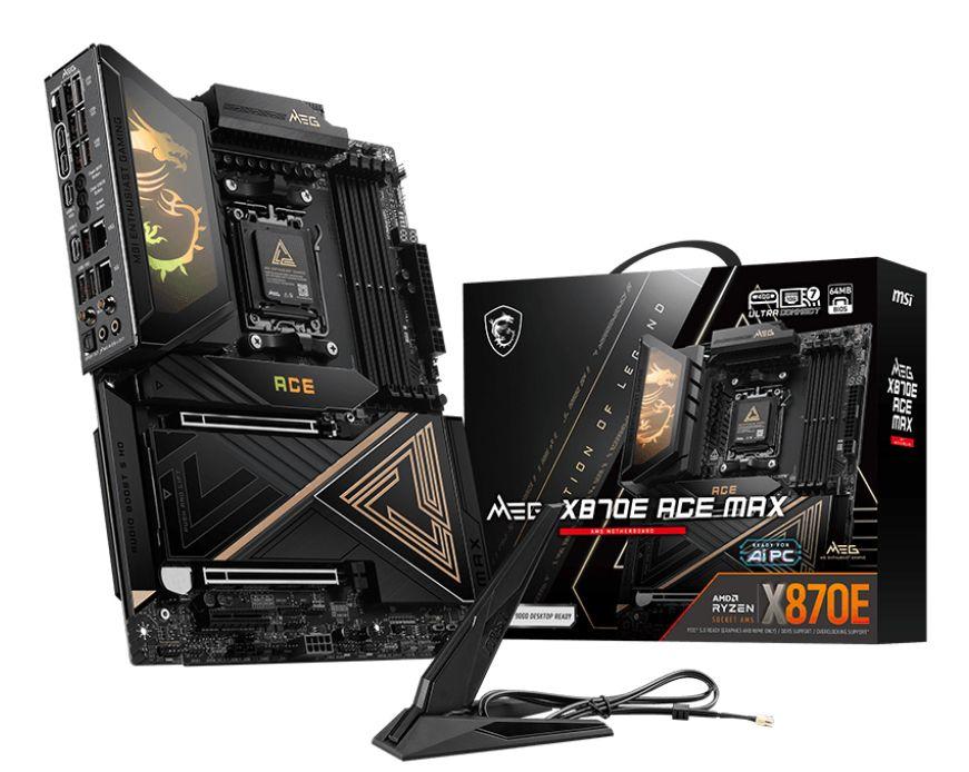Motherboard MSI MEG X870E ACE MAX (AM5 - ATX - Duplo canal - Preto)