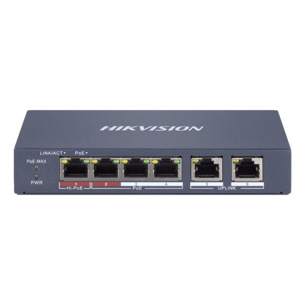 Switch Gerível HIKVISION DS-3E1106HP-EI (Fast Ethernet - 1,2 Gbit/s - Cinzento) — miniatura 2