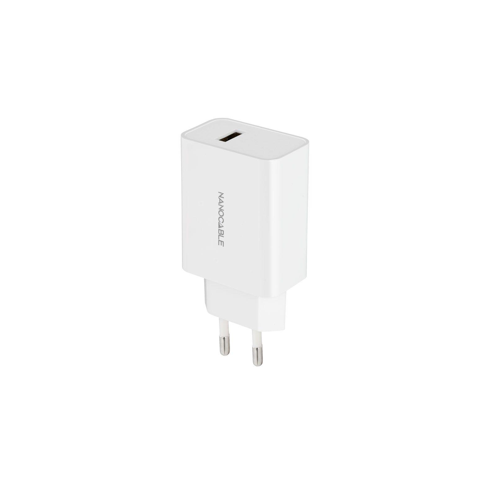 Carregador de Parede USB NANOCABLE 10.10.2003 (10 W - Branco)