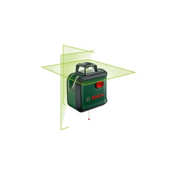 Nível Laser de Linhas Cruzadas BOSCH AdvancedLevel 360 Set (Preto e Verde) — miniatura 2