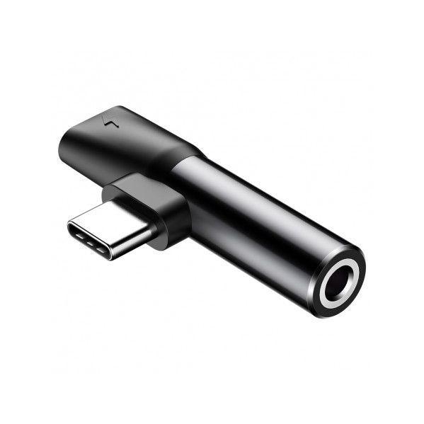 Adaptador de Áudio BASEUS L41 (USB-C - Preto) — miniatura 2