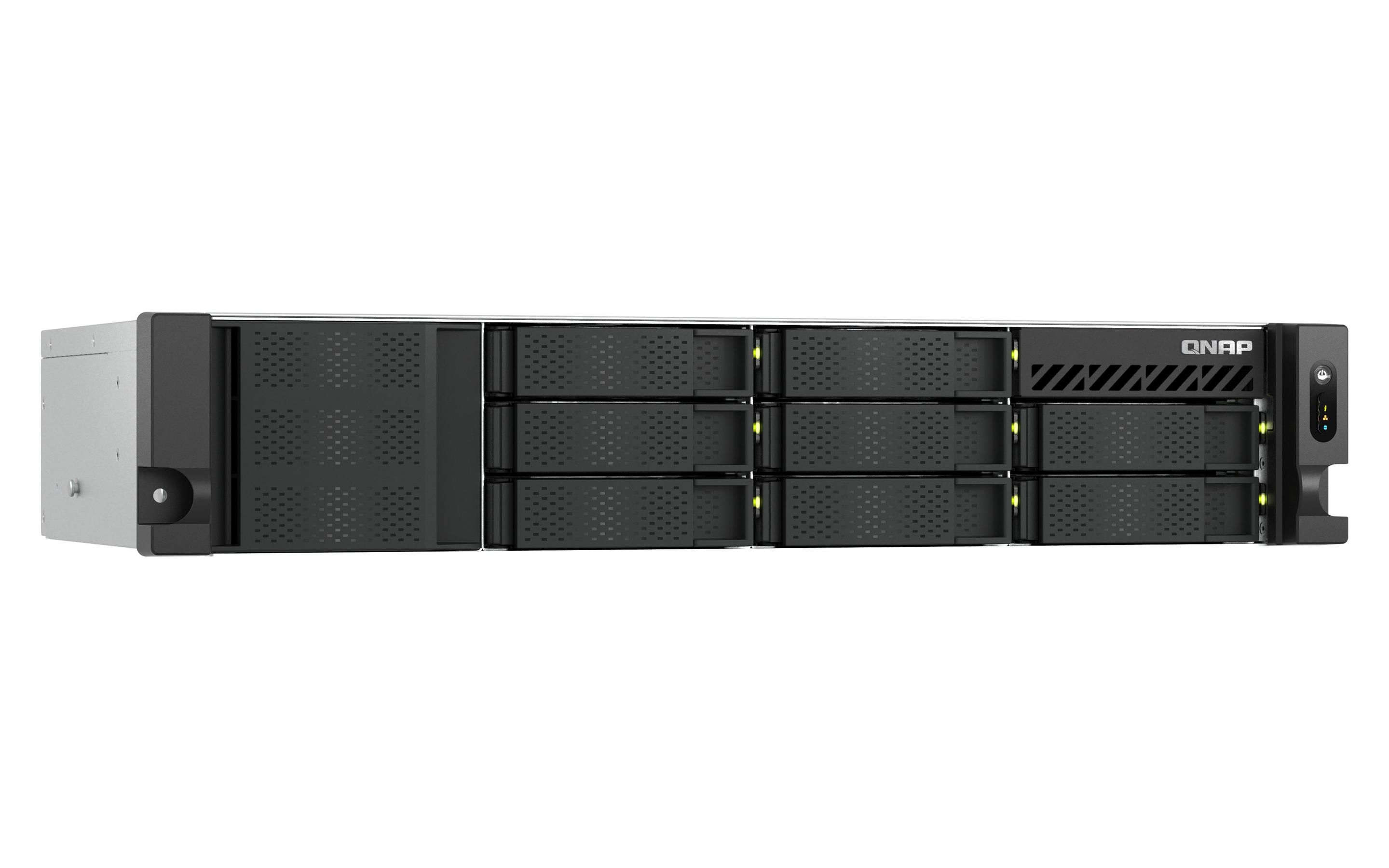 NAS QNAP TS-855EU-RP-8G (Serial ATA II, Serial ATA III - 8 GB - 8 baias - Preto), miniatura 4