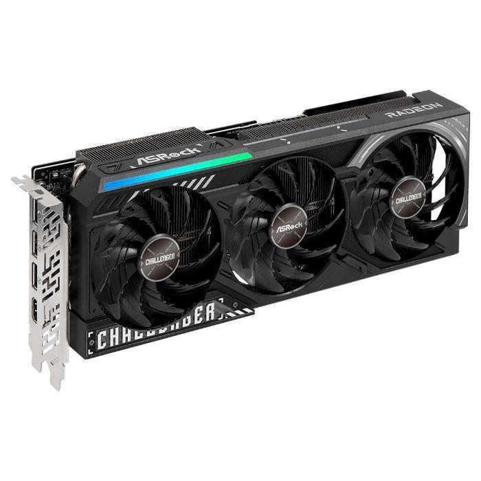Placa Gráfica ASROCK RX9070XTCL16G (Radeon RX 9070 XT - 20 Gbps - 16GB GDDR6 - Preto), miniatura 2