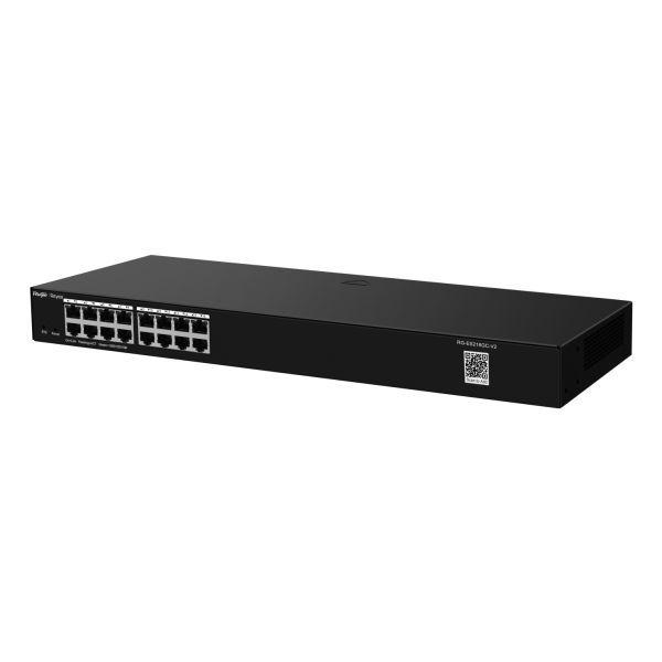 Switch Gerível RUIJIE REYEE RG-ES216GC-V2 (32 Gbit/s - L2 - 10000 bytes - Preto), miniatura 3