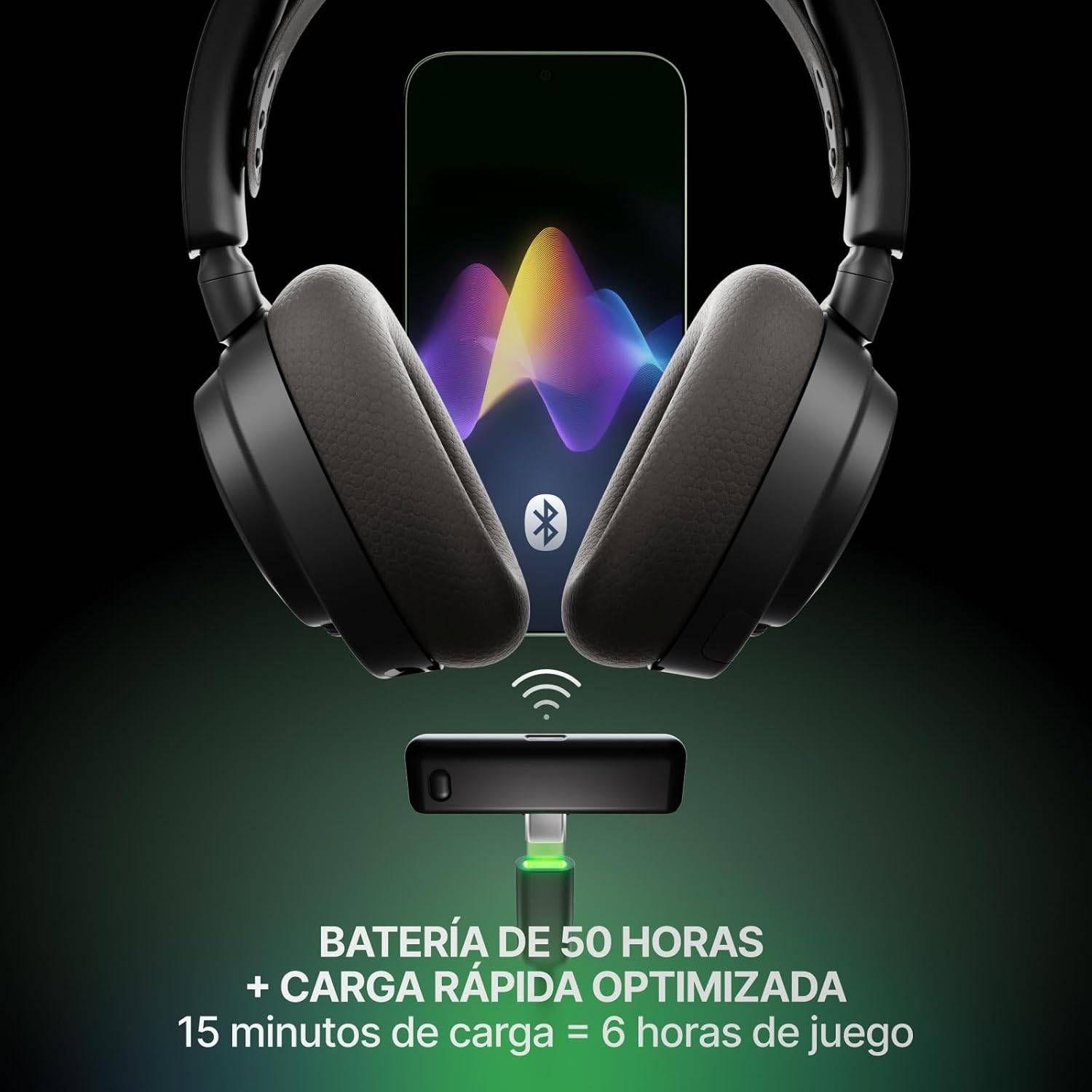 Headset Gaming STEELSERIES Arctis Nova 7X Wireless Gen 2 (Binaural - Sem fios, Bluetooth - Circum-aural - Preto) — miniatura 5