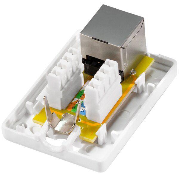 Caixa de Montagem de Superfície RJ45 LOGILINK NP0096 (Cabo redondo - Branco) — miniatura 2