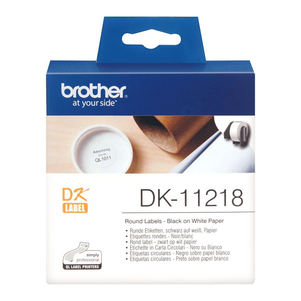 Etiquetas Adesivas Circulares BROTHER DK-11218 (Branco) — miniatura 3