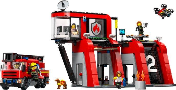 LEGO 60414 City Quartel dos Bombeiros com Camião dos Bombeiros (6+ anos - 843 peças) — miniatura 2