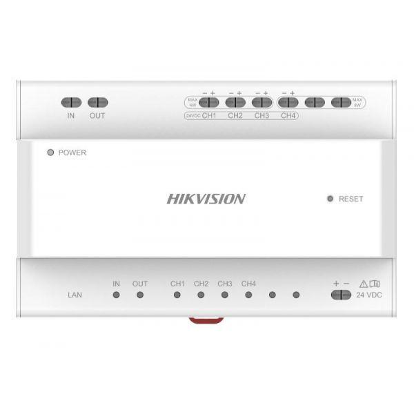 Conversor e Distribuidor de Vídeoporteiro HIKVISION DS-KAD704Y (4 canais de 2 fios - TCP/IP por RJ45), miniatura 2
